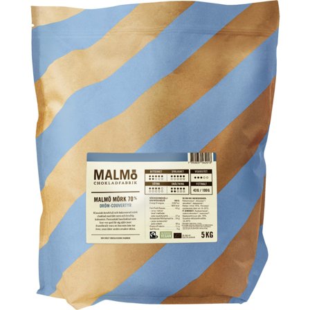 Malmö chokladfabrik Malmö Tumma 70 % couverture