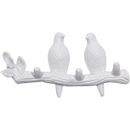 Koukkuja koristeellisia lintuja oksalla seinäkoriste vaateripustin taidekoriste ripustuksia takkien, pyyhkeiden, hattujen, laukkujen ripustamiseen