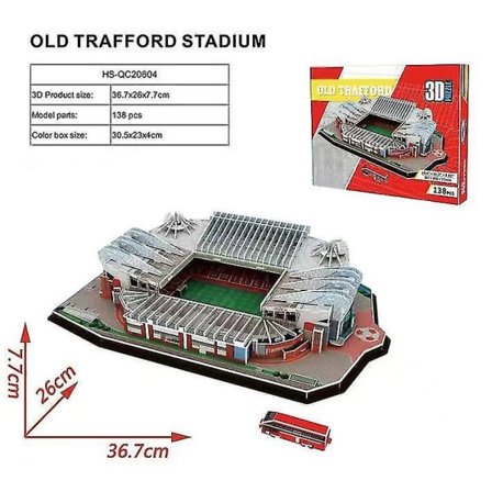 3D-puslespil Old Trafford 138 brikker 30,5x23x4cm