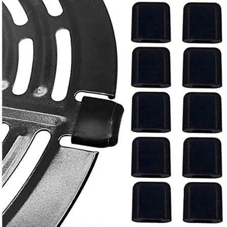 10 Stycken Luftfritös Gummistötfångare Gummi Anti-repor Skydd Luftfritös Grillpanna Grytor Gummifötter