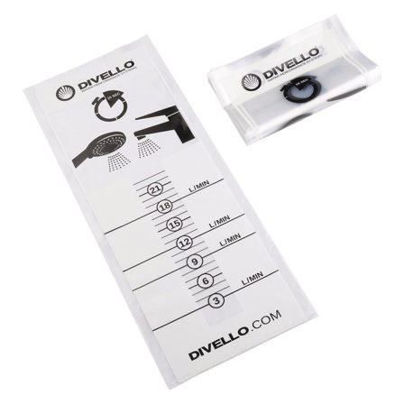 Divello 8100007 Virtausmittaripussi 10 kpl, Kylpyhuone