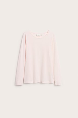 Kappahl | Enkel topp med lange ermer Lyserosa XL | Lyserosa