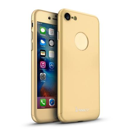 Ipaky Helomslutande Skal Med Härdat Glas Till Iphone 7, Guld Guld