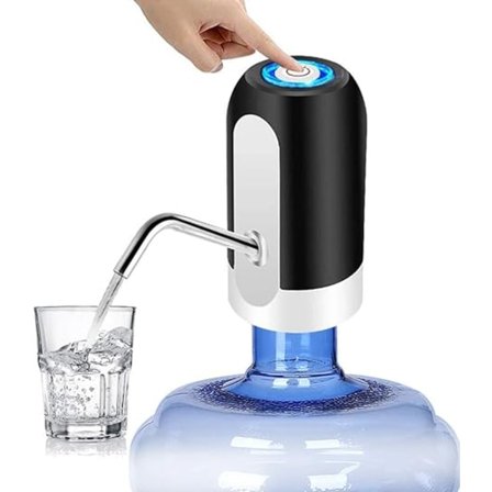Vandflaskepumpe 5 Gallon Vandflaskedispenser USB-opladning Automatisk drikkevandspumpe Bærbar elektrisk vanddispenser Vandflaskeskift