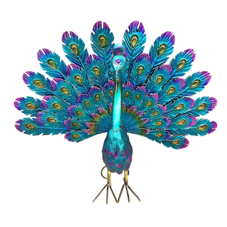 Smuk Påfugl Statue Dekoration - Metal Påfugl Statue Have Dekoration