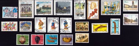 Kunst/Kultur - Frimærkepakke - Stemplet