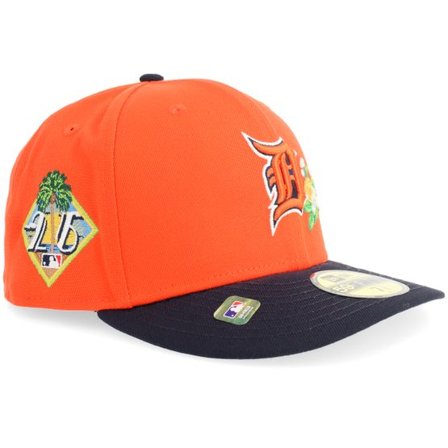 New Era - MLB Orange fitted Keps - Detroit Tigers Lakeland MLB St 59FIFTY Orange/Navy Curved Fitted @ Hatstore