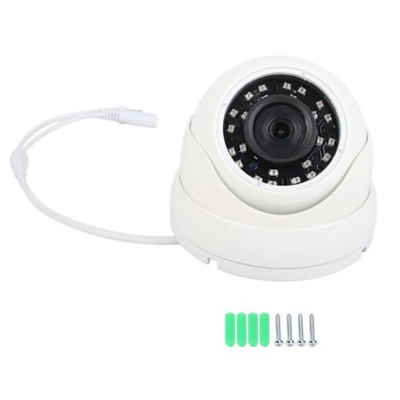 1080P AHD Utomhus Dome IR Kamera 24 LEDs Vattentät PAL System för Bil Buss Hytt Vit