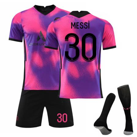Fotbollsset för fotbolls-VM för barn/vuxna i Paris 3:e set Sergio Ramos-4 26# Messi-30 28#