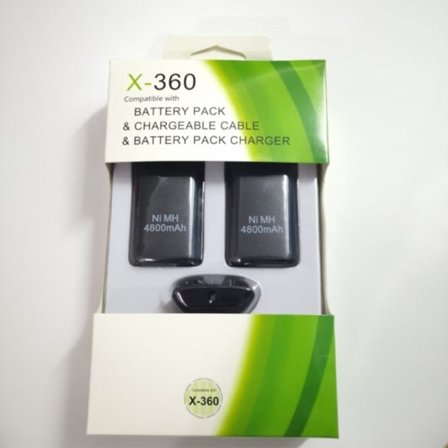 4800mAh Akku Xbox360 langattomalle ohjaimelle Ni-MH Bat
