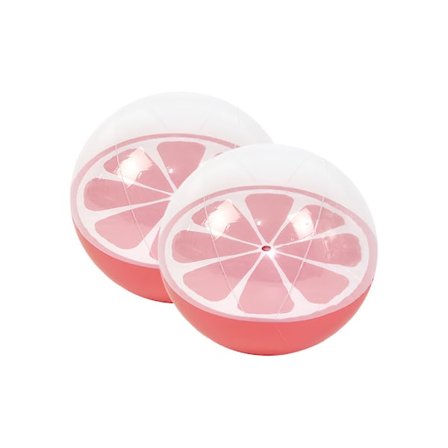 (2 kpl) Rantapallo, Ilmatäytteinen rantapallo, merenrannan vesipallo, uima-altaan juhlapallo (45 cm, läpikuultava oranssi pallo)