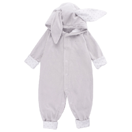 Livly Plush Bunny Overall Överdelar & bodies Unisex Grå 68