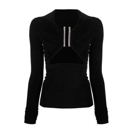 Rick Owens T-shirts and Polos Black , Zwart , Dames , Maat: S