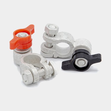 Battery terminals with wing nut Exide, plus / minus (red / black), M8, 2-pack