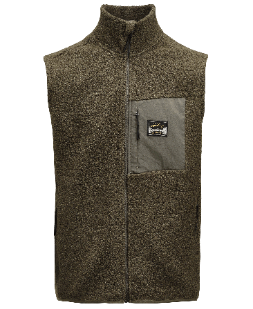 Lundhags Flok Wool Ms Pile Vest Forest Green