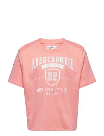 Kids Girls Graphics T-shirt Lyserød Abercrombie & Fitch