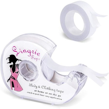 Rull Fashion Tape - Dobbeltsidig tape - Klar klesstape for BH-stropper, kjoler og tilbehør for dameklær