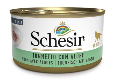 Schesir Tonnetto Con Alghe Cibo Umido Gatti Adulti Lattina 85g