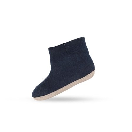 Uldstøvle Børn (100% ren uld) m/sål i skind - Dansk Design fra SHUS