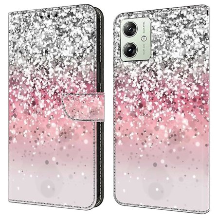 Pung Telefon Cover til Motorola Moto G54 5G Cover 3D Mønster Print Læder Flip Cover