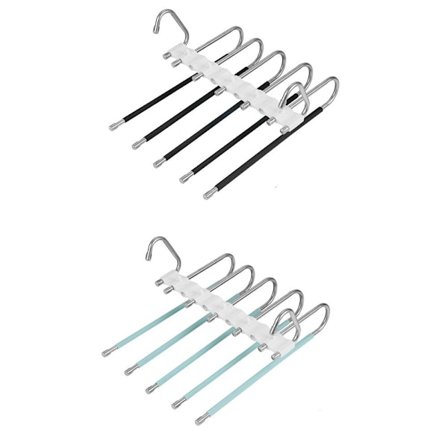 2 stk. Bøjler til Bukser Buksebøjler Sammenklappelige Bøjler