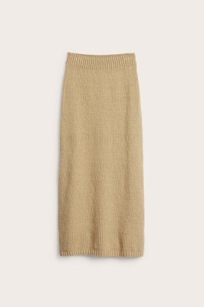 Kappahl | Strikket skjørt | Gul