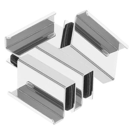 4 stk. Slitesterke glassdør-trekkerklemmer for skap og akrylutstillingsvindu Erstatningshåndtak Glatt overflatedesign for kjøkken, bad og utstilling