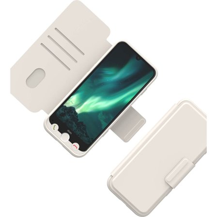 Doro - Deksel Aurora A31 Wallet Case, Bone Hvit