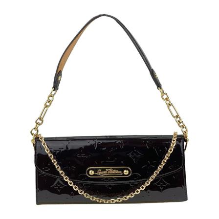 Louis Vuitton Vintage Louis Vuitton Sunset Boulevard Vernis w/ add Crossbody Chain Shoulder Väska Clutch WOC Preowned röd, Dam Vintage Väskor, Dam, 