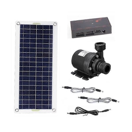 50W Solcelle Vandpumpe 800L/H DC12V Solcelle Vandfontæne Pumpe Lav Støj til Familiehave Vandfontæne