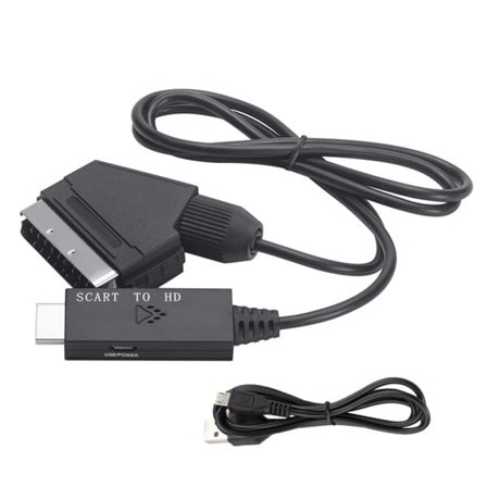 Scart til HDMI-konverter med understøttelse af 720p og 1080p