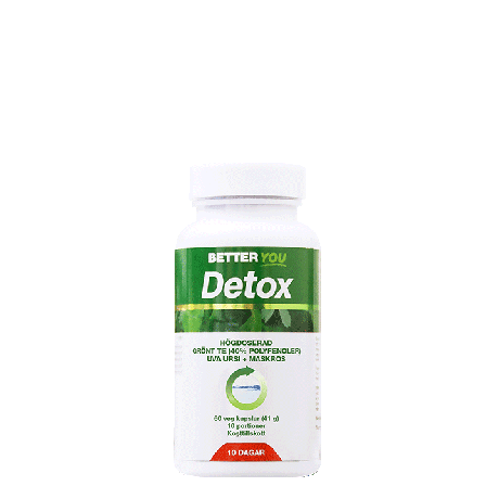 Better You Detox 10 Dager med Høydosert Grønn-te 60 kapsler