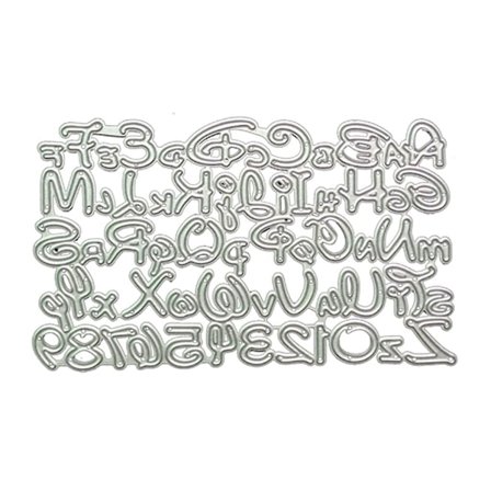 Bogstaver Tal Metal Skæredør Stencil Diy Scrapbooking Album Papirkort Skabelon Skimmel Embossing Craft Dekoration