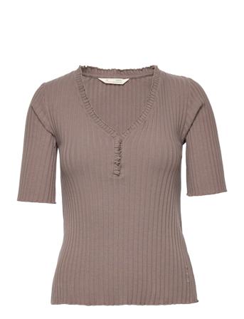 Rylie Ss Top Brown ODD MOLLY