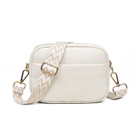 Skulderveske, Skulderveske, Stilig, 22*10*16cm, Skulderveske for kvinner, Skulderveske for kvinner, Hvit, PU, Veske Håndveske for reise, hvit