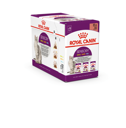 Royal Canin - Feline Sensory Blandingsboks Saus 85g x 12 stk - porsjonsposer - Katt - Kattefôr & kattemat - Våtfôr og våtmat - ZOO.no