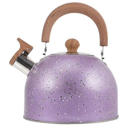 Vattenkokare med visselpipa för varmt vatten, kokande vattenkanna med handtag för hemrestaurang