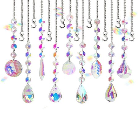 Pakke med krystall solfanger dekorasjoner for hjemmekroner