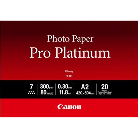 Canon PT-101 Pro Platinum A2 Photo Paper - 20 ark - 300 g/m²