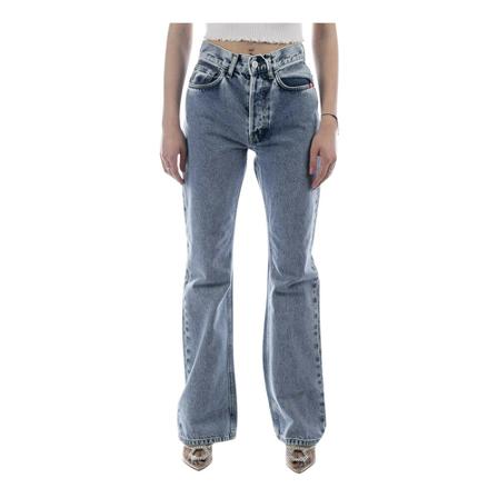 Amish, Wide Jeans Blauw, Dames, Maat:W26