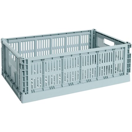 HAY Colour Crate Large oppbevaringsboks, dusty blue' - 'Blå
