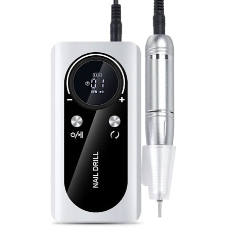 Snabb och effektiv 45000 rpm uppladdningsbar portabel elektrisk nagelfil