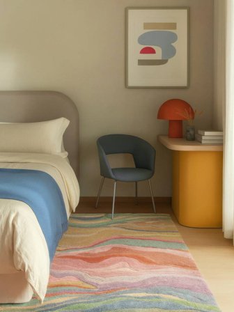 Marble 120X180 Petit Multicolore Tapis De Laine