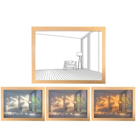 INS Deco Led ljusmålning 31X22CM05 05