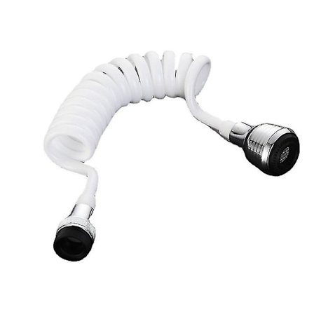 360 Graders Drejelig Vandhane Sprinkler, Rotations Vandbesparende, Vandhane Forlænger, 1 Styk, Hvid