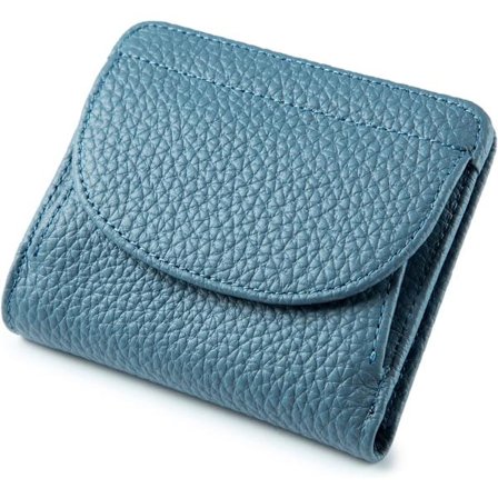 Liten kompakt läderplånbok, liten plånbok för kvinnor med RFID-skydd och myntfack, myntbörs för små handväskor, korthållare för kvinnor, tunn