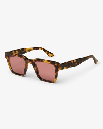 Sunglass 03 - Classic Havana - Dark Pink - One Size
