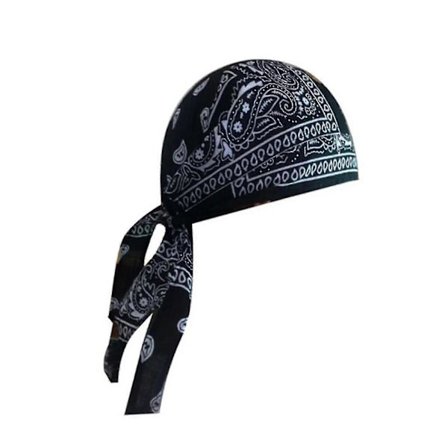 Turban Voksen Mænd Paisley Print Motorcykel Wrap Biker Hat Bandana Hovedbeklædning Skull Cap [DB]