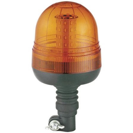 LED Runtomljus Orange Med Magnetfot, Blinkande Ljus
