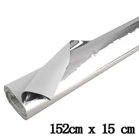 6x60 tuuman hopeinen kromi auton korin kalvot kiiltävä väri auton ajoneuvon 3d vinyyli kalvo kääre tarra vinyyli tarra ilman vapautus